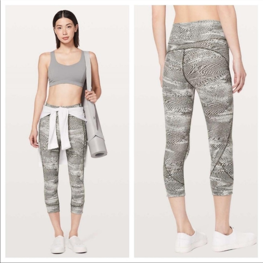 Lululemon- In Movement Crop Everlux 19” In Swerve Vapor Metal Gray -6